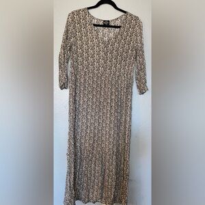 Caslon Black and White Long Sleeve Dress